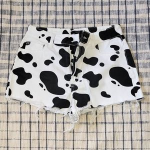 Cow Print Shorts